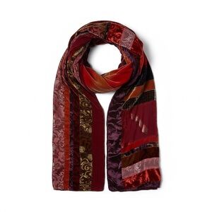 Cirque du Soleil Silk + Rayon Velvet Burn Out Scarf Wrap